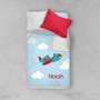 Fly Little Plane Sherpa Blanket