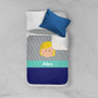 Just Like Me Boy Grey Sherpa Blanket
