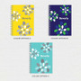 SparkGreetings® Stamped Blossoms Writing Journal, multiple color options with floral design and the name Beverly on the cover.