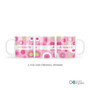 Spark & Spark Circles And Circles Pink Kids Plates, set of three pink kids plates with colorful circle patterns and personalized with the name Antonella.