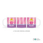Spark & Spark Bubblegum Girl Kids Plates, colorful pink and purple plates with a girl character and the name Melanie, for children's dining and parties