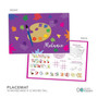 Spark & Spark Ready for Art Girl Custom Plate for Girls, colorful artistic plate featuring a paint palette and paints with the name Melanie written on it.