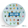 Animal ABC Blue Kids Bowl