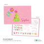 Birthday Pop Girl Kids Placemat