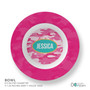 Spark & Spark Pink Camouflage Kids Placemat, customizable kids placemat with pink camouflage design and name 'Jessica' in a teal oval at the center.