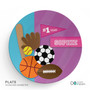My Love For Sports Girl Kids Placemat