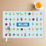 Animal ABC Blue Kids Placemat