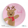 Sweet Reindeer - Pink Kids Placemat