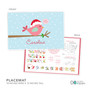 Cute Xmas Birdie Kids Placemat