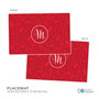 Christmas Initial Holiday Placemat