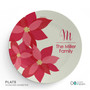 Shiny Poinsettas Holiday Placemat