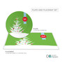 A Snowy Xmas Tree Holiday Placemat