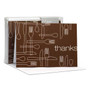 Gorgeous Boxed Note Cards | Delicious Thanks Brown