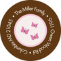 Pretty Butterflies Round Return Address Labels