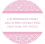 Pink Rosettes Cute Address Labels