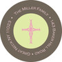 Corner Pink Cross Cute Address Labels