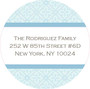 Blue Rosettes Cute Address Labels