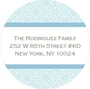 Blue Rosettes Cute Address Labels