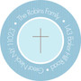 Cute Blue Stripes Christian Address Labels