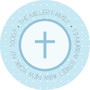 Medallions & Blue Dots Religious Address Labels