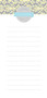Yellow Victorian Ways Personalized List Pad