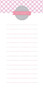 Pink Crisscross Personalized List Pad