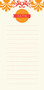 Orange Mood Personalized List Pad