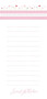 Ribbons And Flowers Personalized List Pad