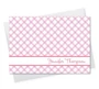 Fantastic Personalized Notecard | Pink Crisscross