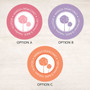 Clear Poms Pom Label Set