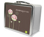 Blossoms on chocolate Metal Lunchbox