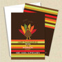 Front and back (optional) with white envelope
