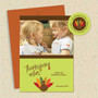 Shown with optional dark orange envelope & matching return address label