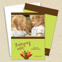 Front and back (optional) with white envelope