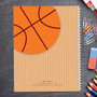 basketball court personalized notebook for kids