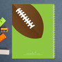 football field personalized notebook for kids