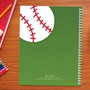 baseball field personalized notebook for kids