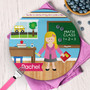 Learning Time Custom Plate for Girls
