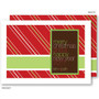 photo personalized christmas cards | White Candy Stripes Christmas Cards by Spark & Spark