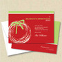 Front and back (optional) with white envelope