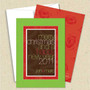 Front and back (optional) with white envelope