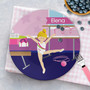 Cute Gymnast Girl Custom Plate for Girls