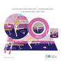 Cute Gymnast Girl Custom Plate for Girls