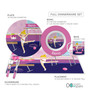 Cute Gymnast Girl Custom Plate for Girls