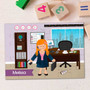 A Girl Crunching Numbers Personalized Puzzles