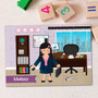 A Girl Crunching Numbers Personalized Puzzles