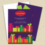 Front and back (optional) with white envelope