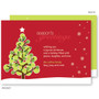 custom holiday photo cards | Dotted Xmas Tree Red Christmas Cards by Spark & Spark