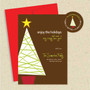 Shown with optional red envelope and matching return address label