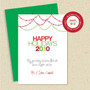 Shown with optional green envelope and matching return address label